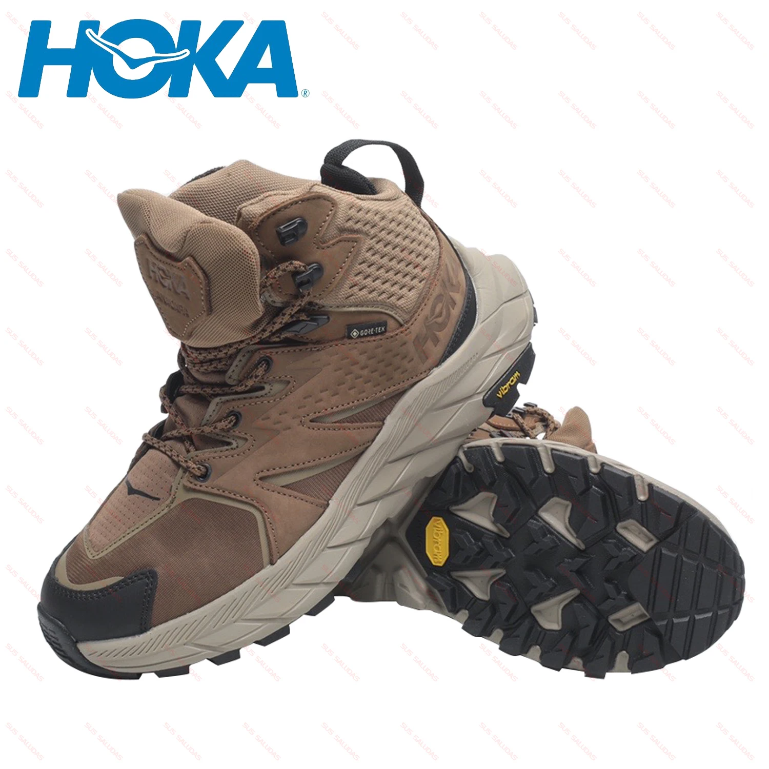 

HOKA Anacapa MID GTX Waterproof Hiking Boots for Men Climbing Shoes Outdoor Camping Adventure Ankle Support Trail Sport Sneakers