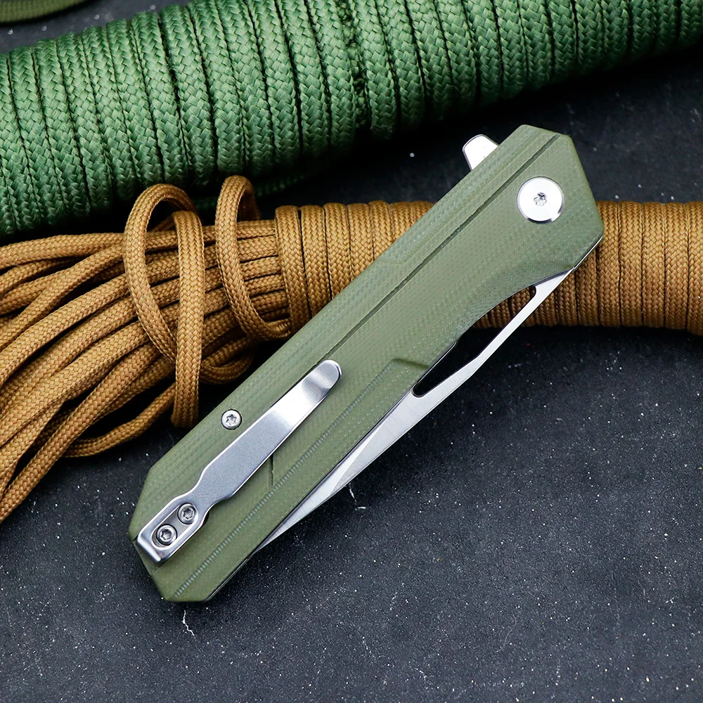 Новинка 2024 года складной нож для фруктов JUMCSONG лезвие из стали DC53 ручка волокна G10