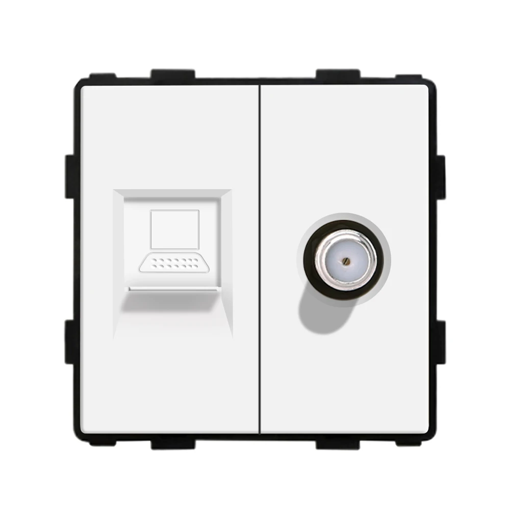 

Bingoelec DIY розетка европейского стандарта кнопка переключатель USB ТВ телефон спутник с кристальной стеклянной рамкой Панель Белый дом улучшения