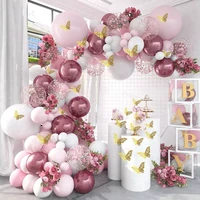 new pink balloon arch kit balloon garland bow balloons wedding decor baby shower girl birthday adult bachelorette party baloon b