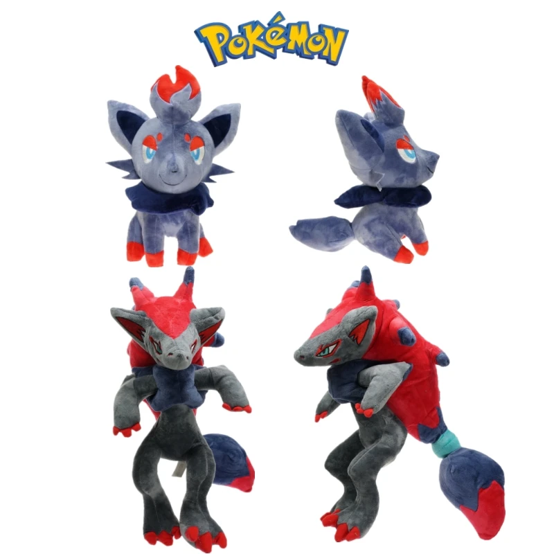 

30cm New Anime Pokemon Plush Zorua Sitting Cuties Original Zoroark Stuffed Doll Plush Soft Stuffed Dolls For Children Xmas Gift