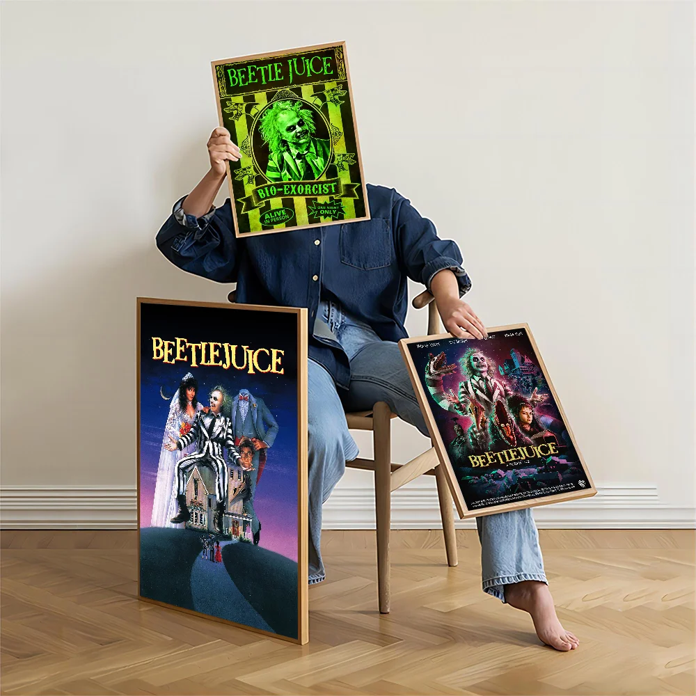 Классический фильм Битлджус комедия ужасов сделай сам липкий постер винтажный