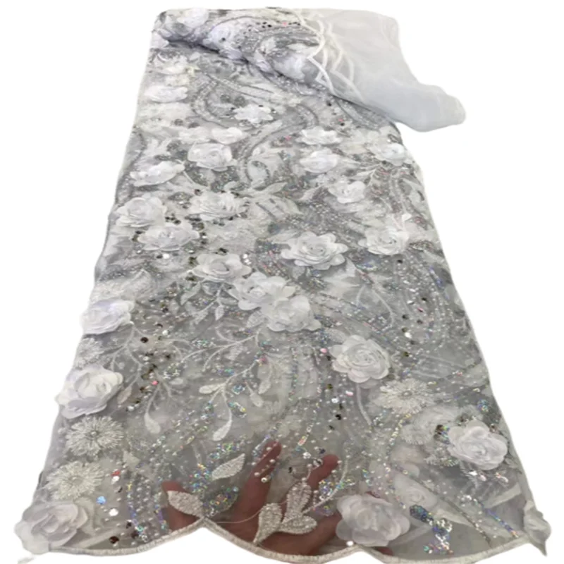 Африканская Цветочная кружевная ткань 2022 высококачественный гипюровый шнур