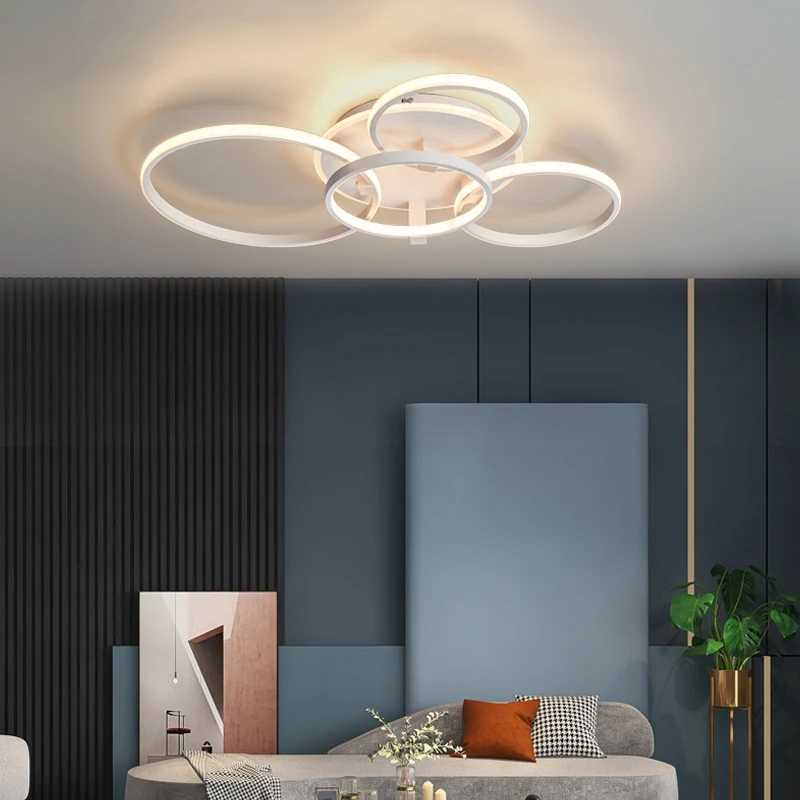 New Hot Modern led ceiling lights lamp Circle rings designer led Ceiling light for living room bedroom led ceiling lamp fixtures