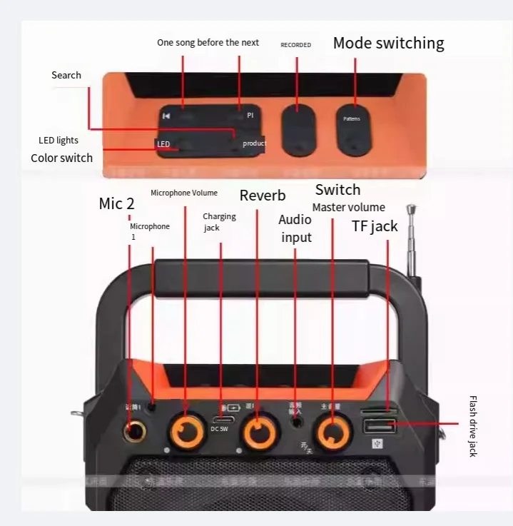 Фото Динамик Bluetooth Specific-Bass для электрического усилителя падувной трубы мощностью 30 Вт — совместим с AKAI 5000/SOLO, Roland AE10/05/01/30 №3
