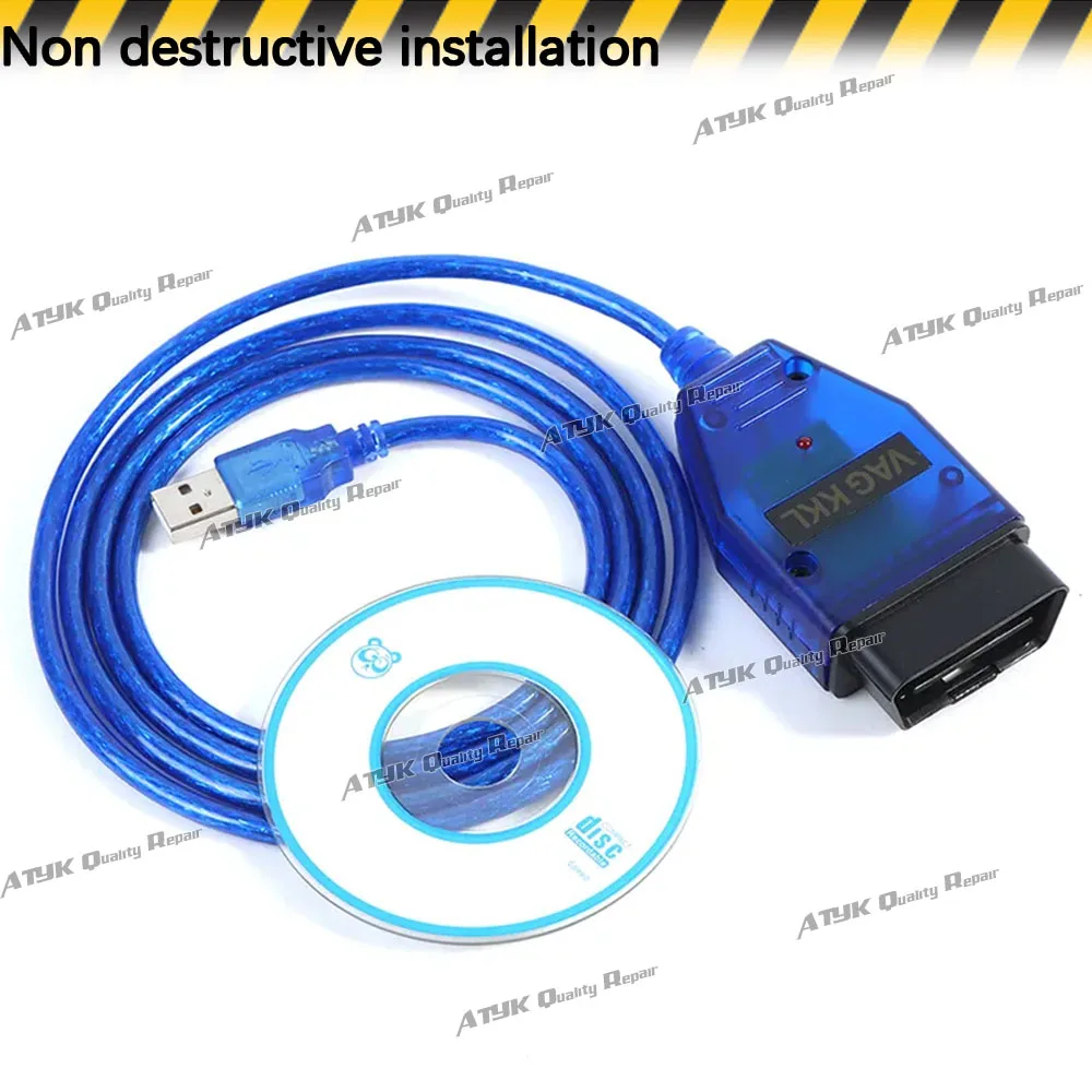 Новый чип CH340 VAG KKL 409 obd2 сканер automotriz кабель USB-интерфейс диагностические