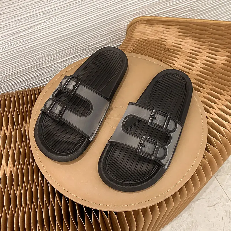 Beach Transparent Sandals Woman Home Flat Slippers Slipper Female Cute Summer New 2023 Indoor House Comfortable Fashion Elegant