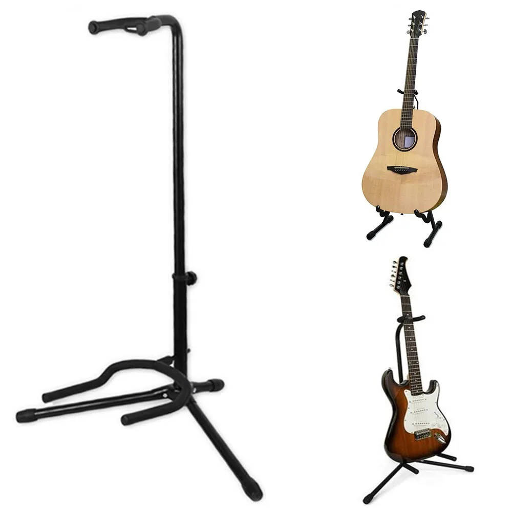 

Guitar Stand Classic Delicate Guitar Floor Stand Rack Portable Foldable Metal Tripod Holder for Acoustic Electric Guitar Bass