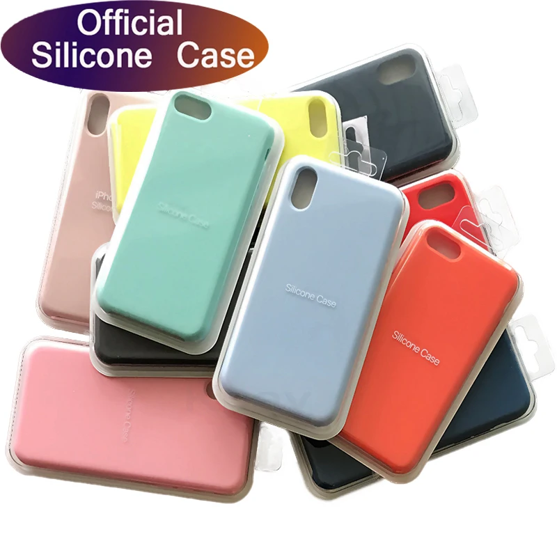 

Luxury Original Silicone Case for iPhone 12 11 13 Pro XS Max XR X Official Cover for Apple iPhone 12 Pro Max 7 8 6 6S Plus Cover