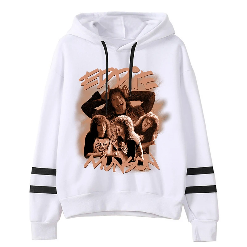 

Eddie Munson Season 4 Graphic Hoodie Women Hoodies Unisex Harajuku Hooded Sweatshirts Hellfire Club Eddie Munson Hoody Clothes