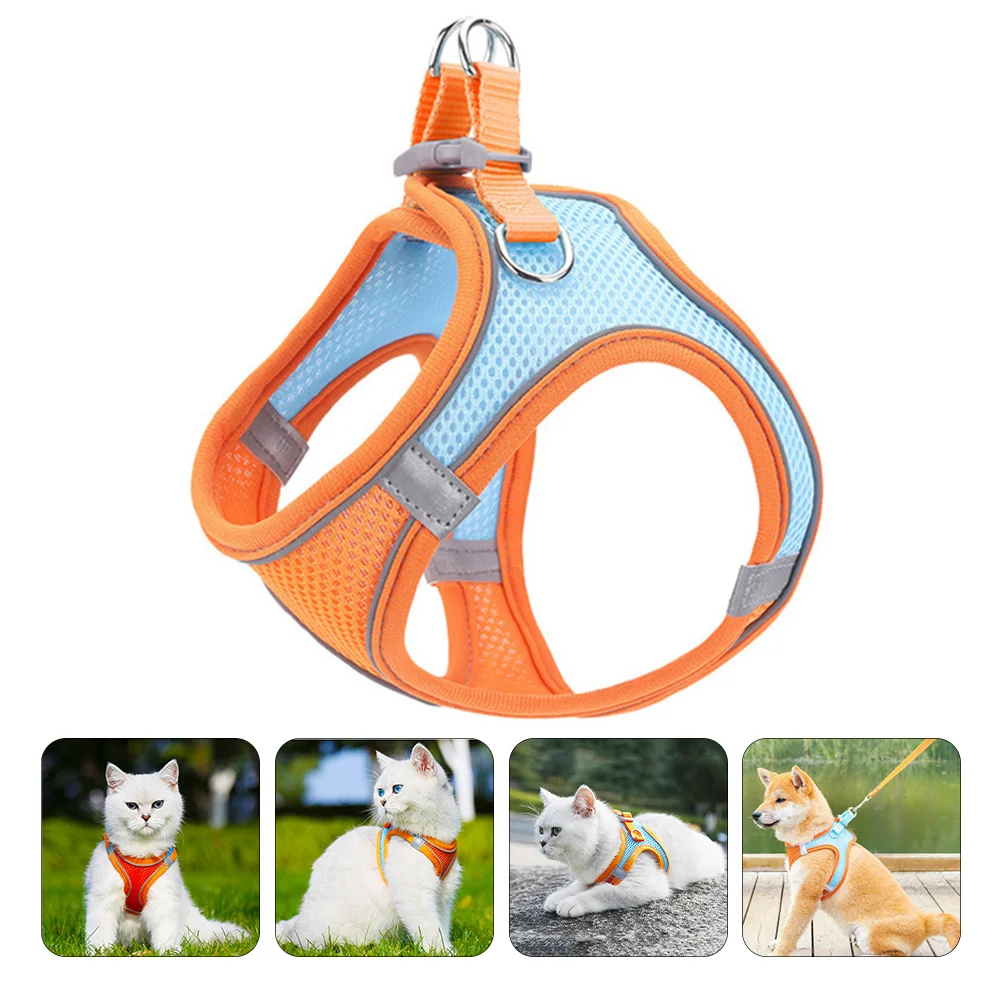 

Harness Dog Dogs Vest Leash Large No Pitbull Harnesses Medium Cat Collars Leashes Pet Puppy Cats Costume