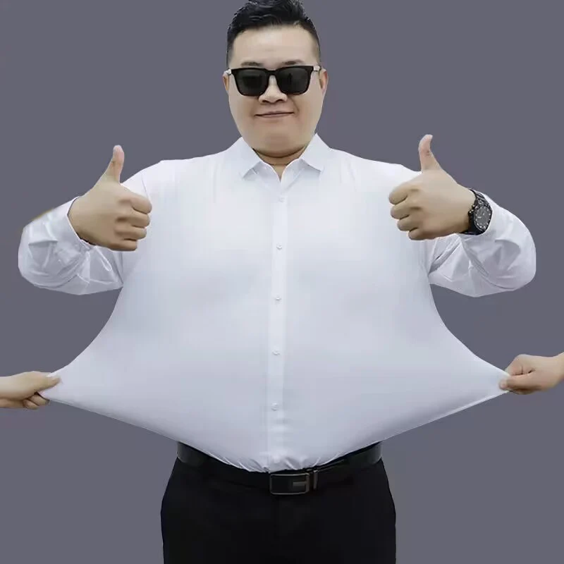 

Мужская рубашка с длинным рукавом, размеры до 10XL