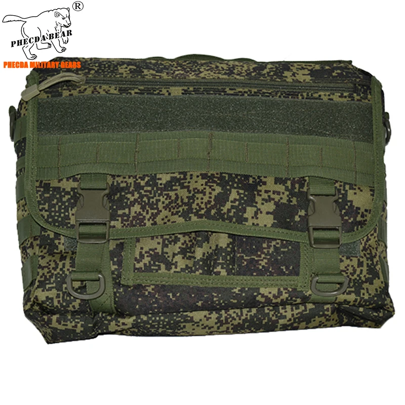 

Военная камуфляжная Сумка-слинг для ноутбука 14 дюймов, с системой «Молле»