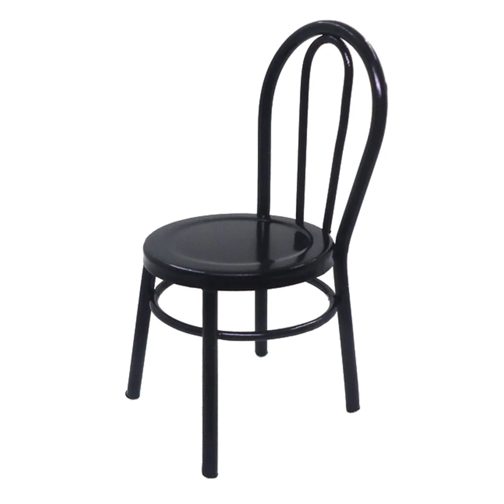 

Chair Miniature Iron House Minitable Dollhousesetporch Garden Toy Furniture Kids Maniature Crafts 12 Model Figurine Accessories