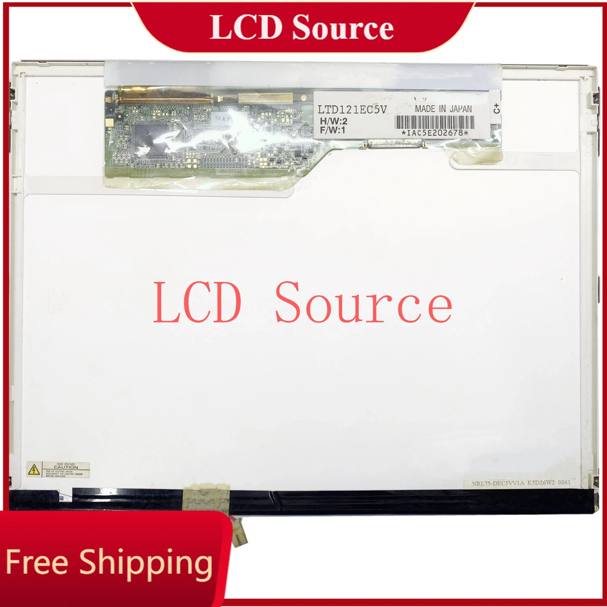 LTD121EC5V 12 1 дюйма LTD121EC5S LTM12C505W LTN121XJ-L06 L07 1024*768 LVDS 20-контактный ЖК-дисплей для ноутбука
