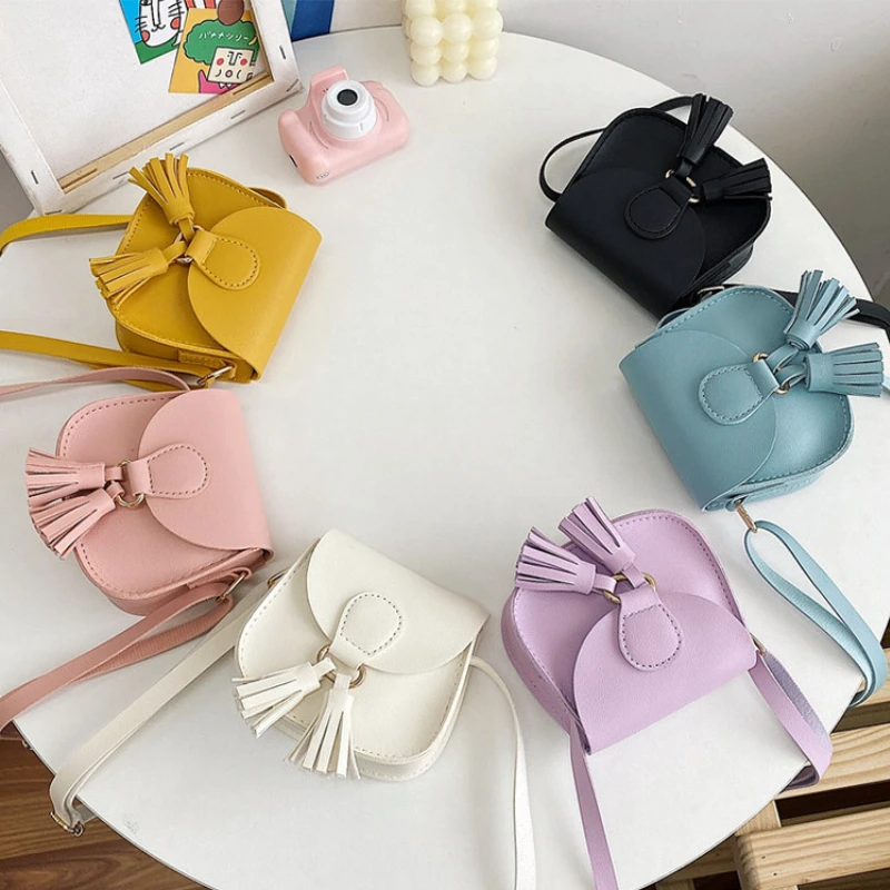 

Purses Princess Handbags Tassel Kids Messenger Cute Children Leather Bag Bags And Kawaii Mini Girls Toddler Crossbody