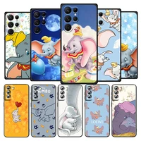 dumbo cute disney for samsung galaxy s22 s21 s20 ultra plus pro s10 s9 s8 s7 4g 5g silicone soft black phone case coque capa
