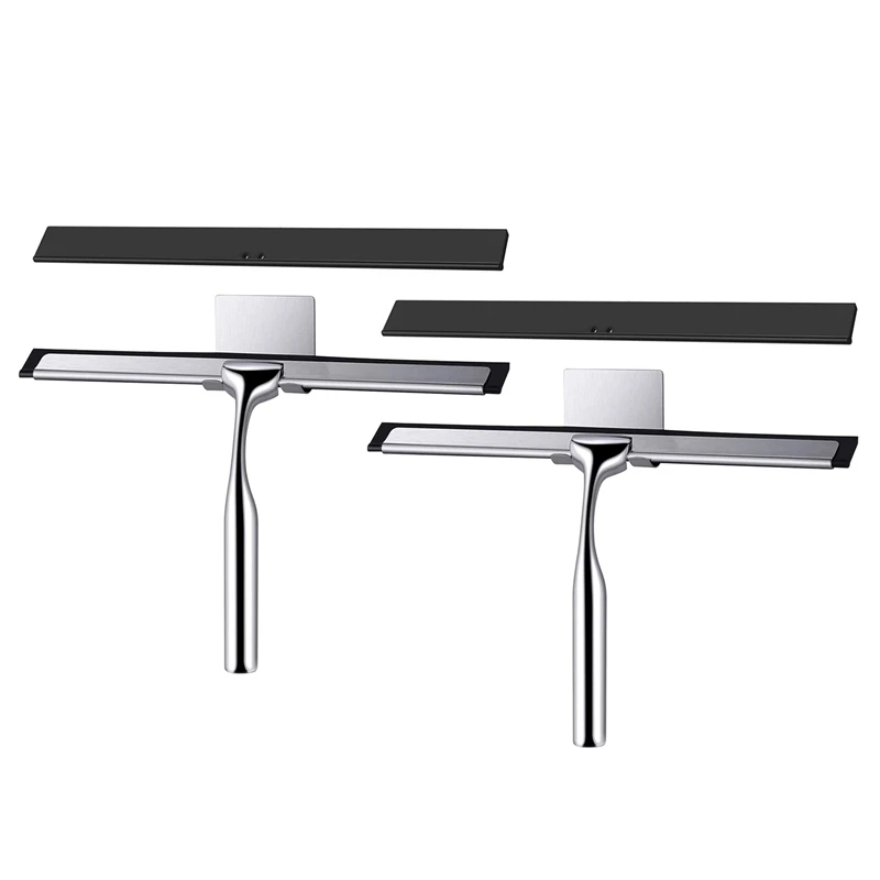 

2 шт., сменный скребок для душа, из нержавеющей стали