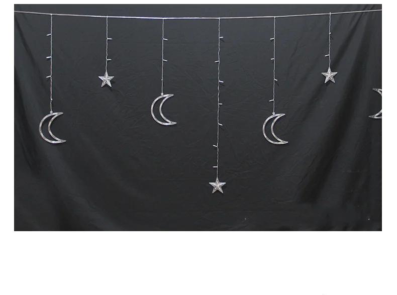 Фотоштора 3 5 М лампа в виде звезды и Луны с мигающим эффектом для дома комнаты