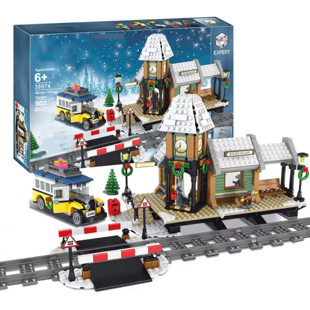 

Christmas Gift Winter Village Station Compatible With 10259 36011 Model Building Blocks Toy For Kids