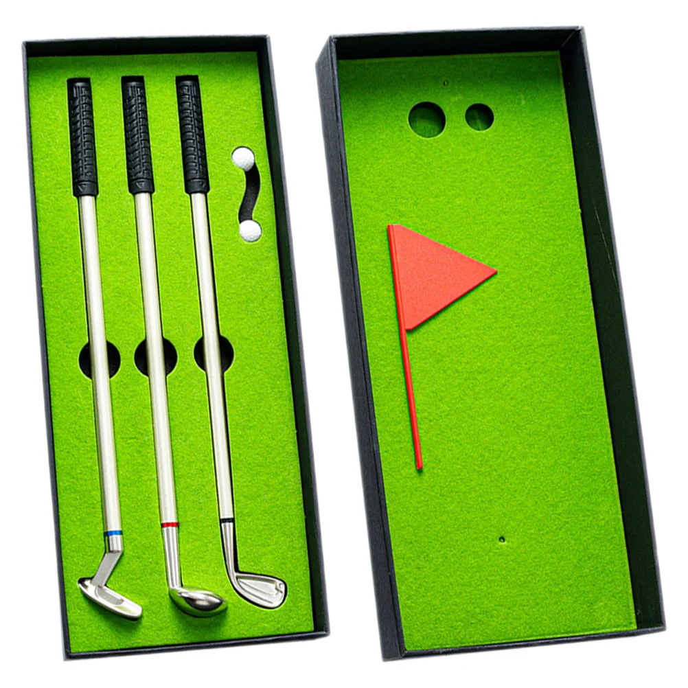 

Golf Balls Accessories Men Desktop Golfs Pens Gift Fun Clubs Metal Golfing Ballpoint Table Game Props Interesting Gifts