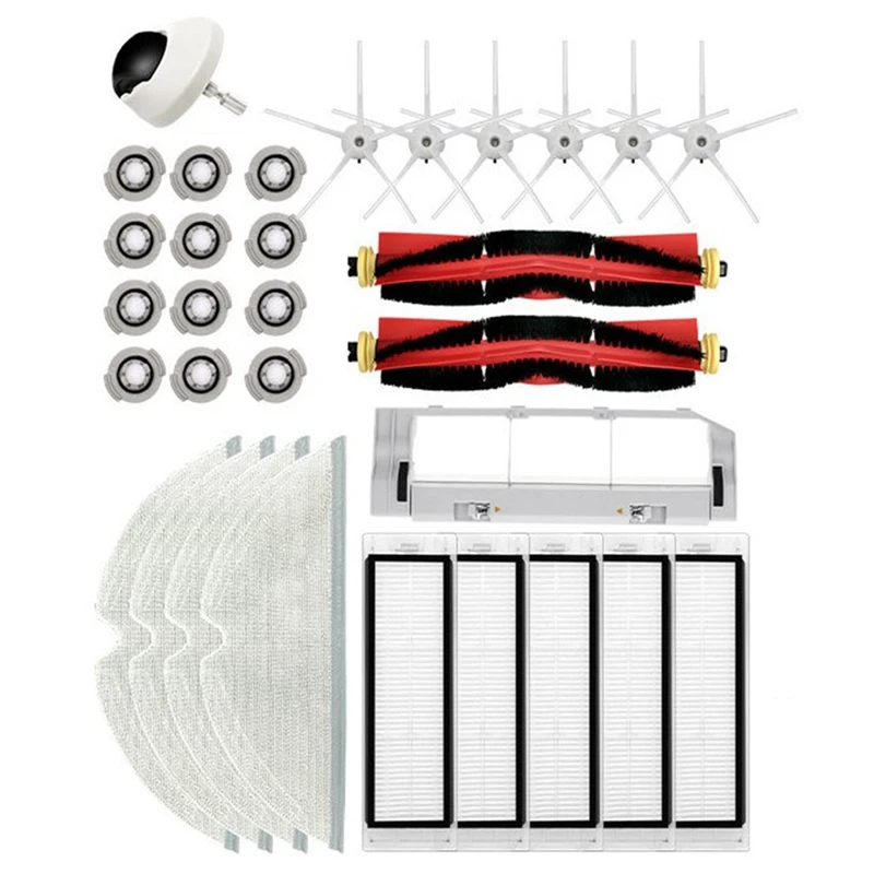 

Mop Cloth Main Side Brush HEPA Filter For Xiaomi Roborock S6 S5 S60 S65 S5 S50 S55 E25 E35 Vacuum Parts Accessories