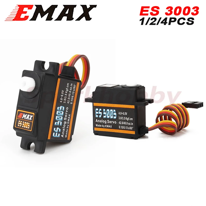 Оригинальный EMAX ES3003 пластиковый Аналоговый сервопривод 17,5g Водонепроницаемый сервопривод с передачей для радиоуправляемого автомобиля вертолета лодки Оригинальный EMAX ES3003 пластиковый Аналоговый сервопривод 17,5g Водонепроницаемый сервопривод с передачей для радиоуправляемого автомобиля вертолета лодки