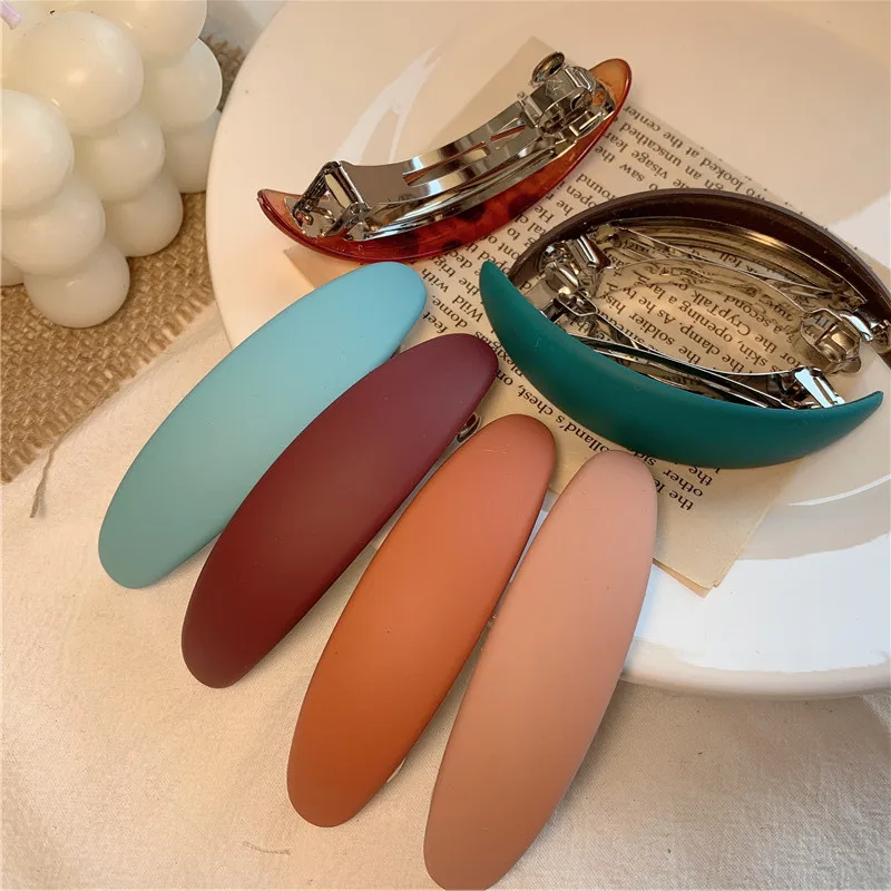 

Новый ретро матовый однотонный зажим для волос Cany Готический зажим для волос заколка для волос конский хвост аксессуары для волос зажим для...