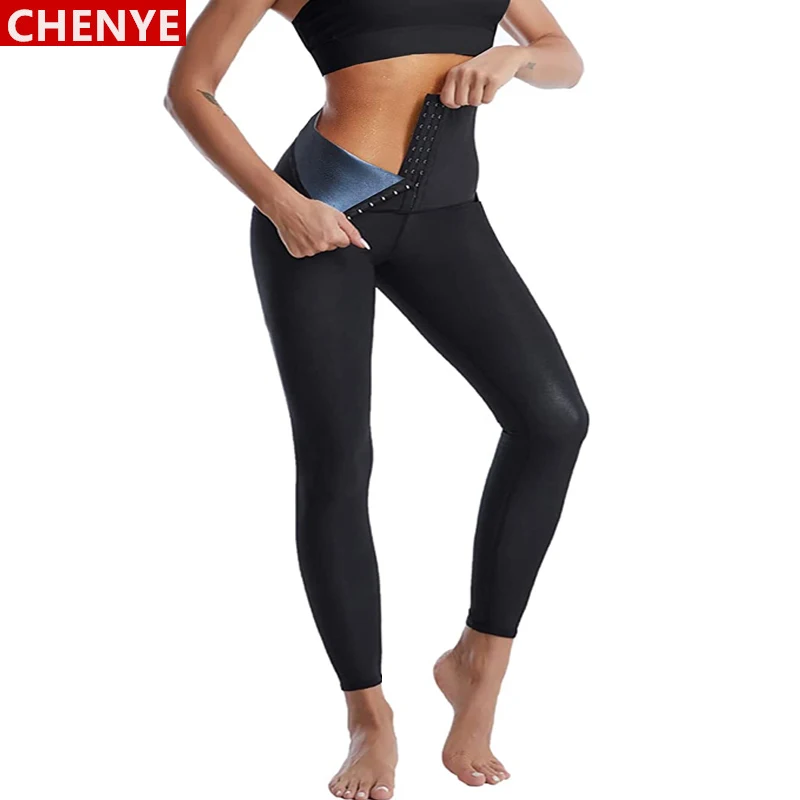 Hot Sauna Sweat Pants for Women High Waist Slimming Leggings Waist Trainer Compression Thermo Workout Exercise Body Shaper Thigh