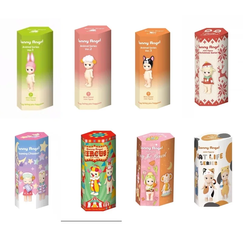 

Sonny Angel Mystery Box Halloween Christmas Birthday Cake Basic Collection Fashion Play Blind Box Kawaii Figures Decorative Gift