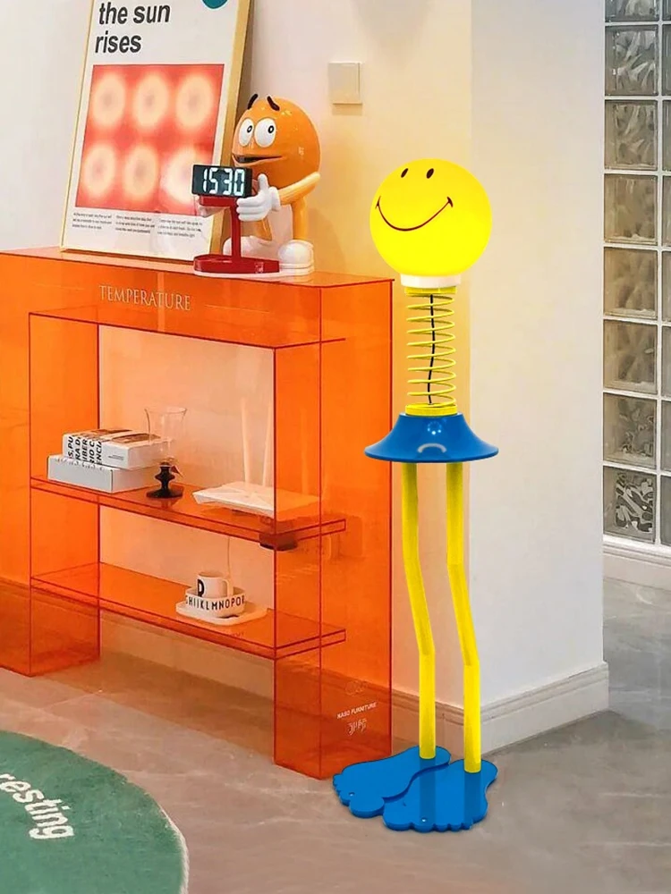 

Напольная Лампа в скандинавском стиле с мультяшными персонажами, современная светодиодная лампа с регулируемой яркостью, вертикальная лампа для гостиной, спальни, кабинета, внутреннее декоративное освещение