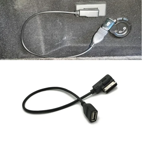 Автомобильный USB-кабель для AUDI A3 A4 A4L A5 A6 A8 Q5, MDI MMI AMI USB-интерфейс, аудио AUX адаптер, кабель передачи данных
