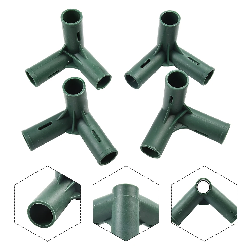 

8pcs Greenhouse Frame Connector 19mm Plants Awning Pillar Connectors Plant Stakes Fencing Pipe Joint Garden Tools