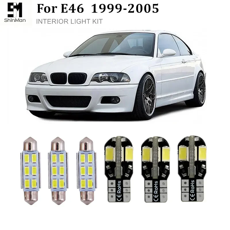 

NEW2023 16pcs Canbus error free LED interior dome map light Kit for BMW 3 series E46 323i 325i 328i 330i 1999-2005 accessories