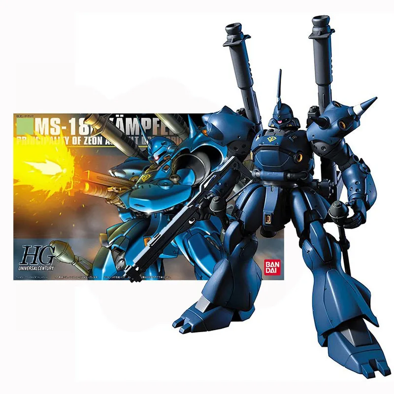 

Bandai Genuine Gundam Model Kit Anime Figure Hg 1/144 Ms-18e Kampfer Collection Gunpla Anime Action Figure Toys Free Shipping