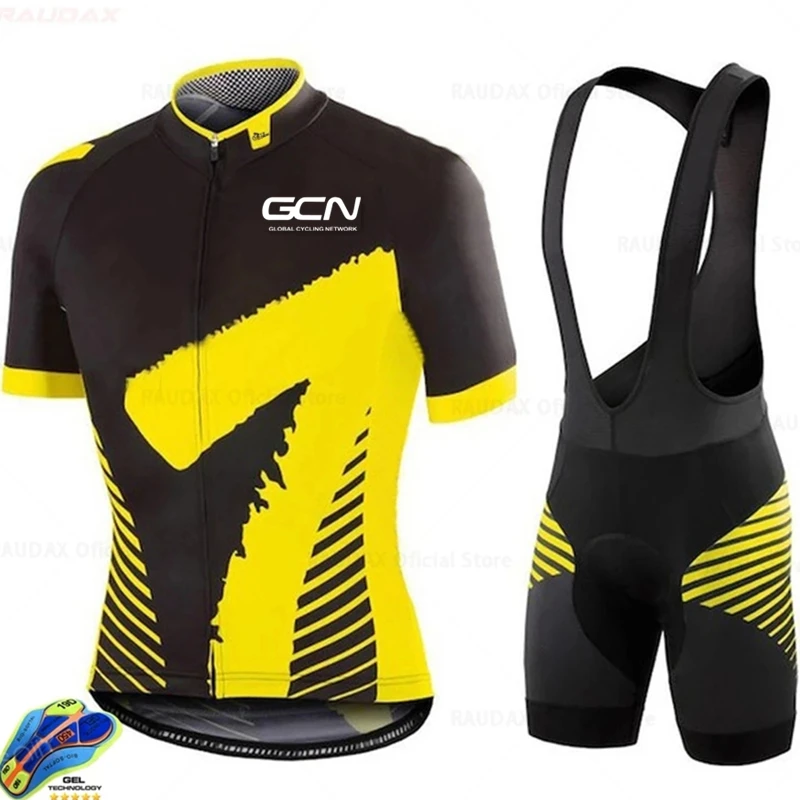 New GCN Cycling Clothing 2022 Pro Team Ropa Ciclismo Hombre Short Sleeve Set Mtb Bike Uniforme Maillot Strava |
