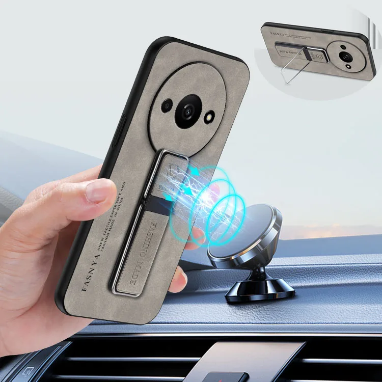 Роскошный магнитный мягкий кожаный чехол из овечьей кожи для телефона Xiaomi Redmi A3