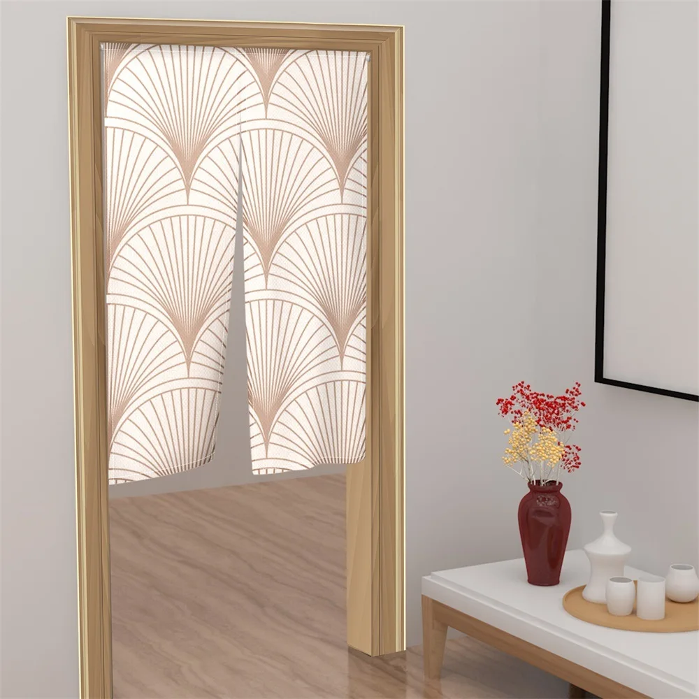 Японская дверная занавеска с принтом перегородка в полоску кухонная дверь