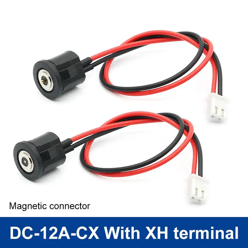 

DC-12A-CX Magnetic Male and Female Connector with XH Terminal 8mm Snap Charging Source Cable With USB Magnetic Attraction Plug