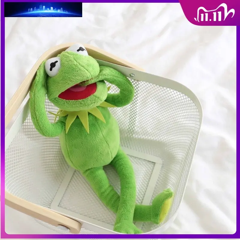 

40cm Plush Kermit Frog Sesame Street Frogs Doll The Muppet Show Plush Toys Birthday Christmas Plush Stuffed Doll for Kids Kawaii