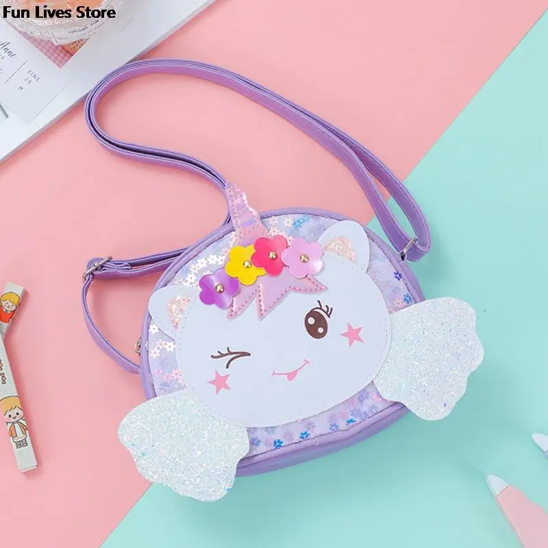 

Princess Summer Jelly Bag Cute Unicorn Shoulder Purse Sequins Storage Handbags Children Kids School Wallet Animal Crossbody Bags