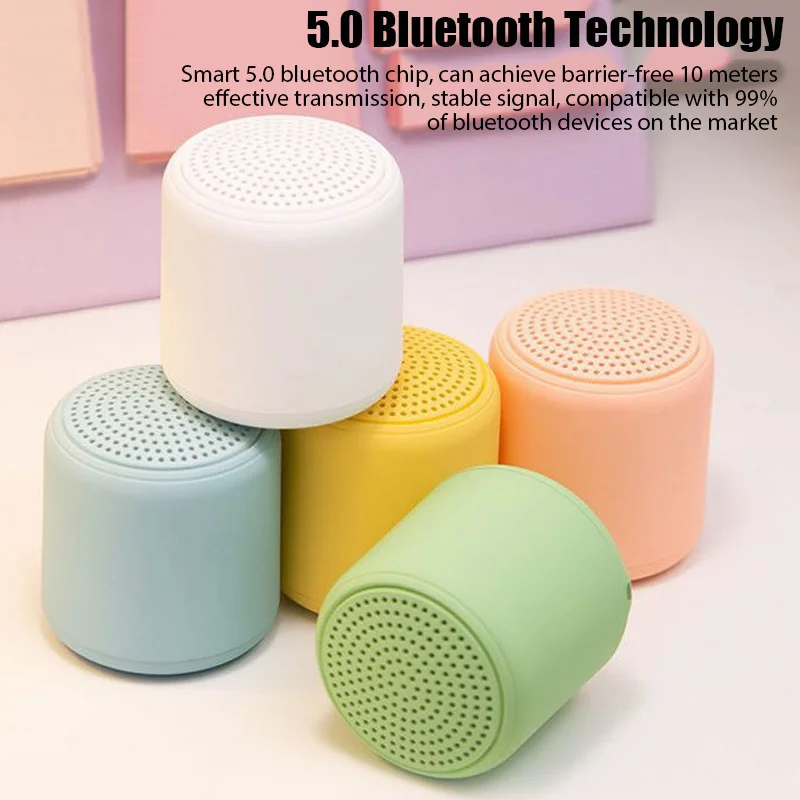 

Original Bluetooth Speaker Portable Outdoor Loudspeaker Wireless Mini Column 3D Stereo Music Surround Bass Box Mic Recommend Hot