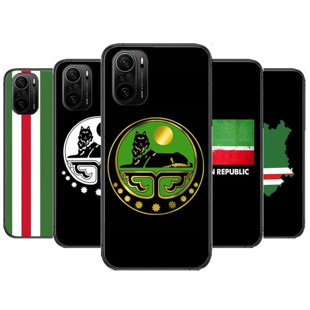 

Chechen Flag Phone Case For xiaomi redmi POCO F1 F2 F3 X3 Pro M3 9C 10T Lite NFC Black Cover Silicone Back Prett mi 10 ultra cov