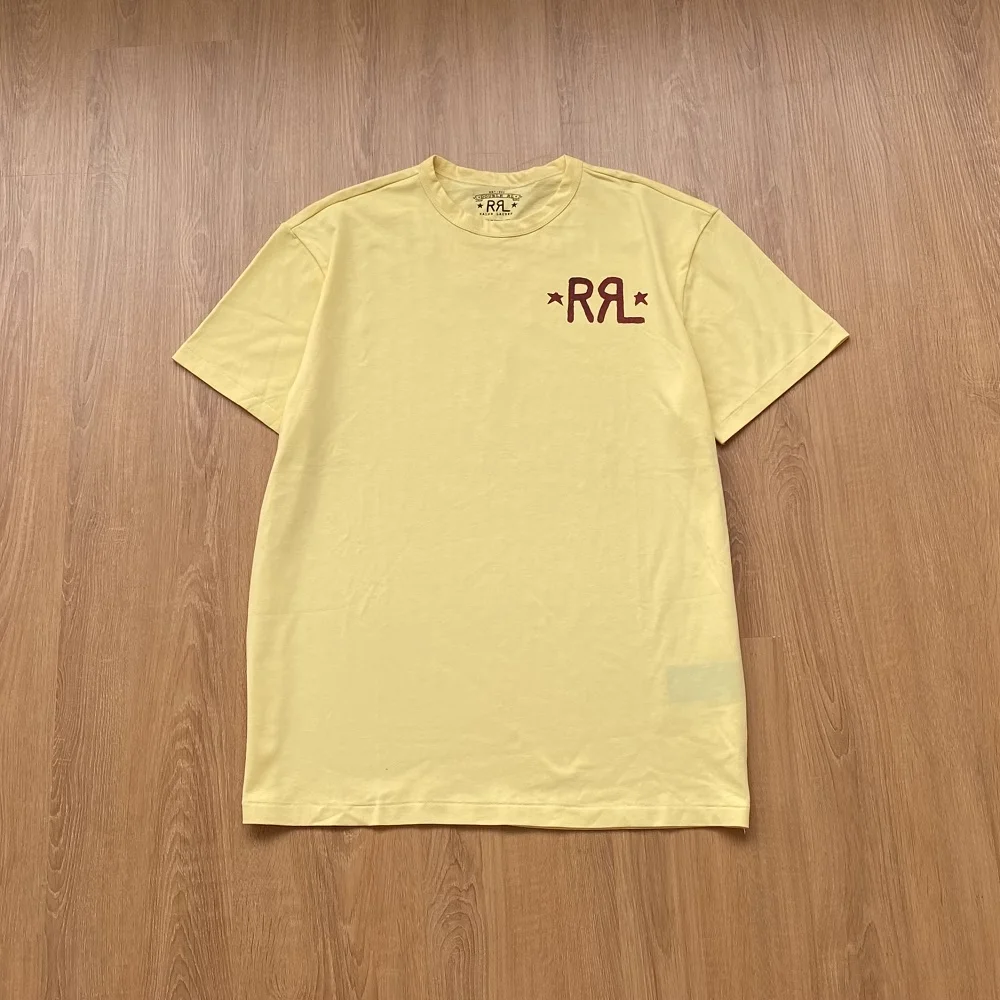 Классическая американская Ретро футболка RRL с коротким рукавом двойной rl