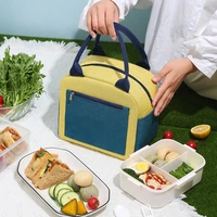 matching bento bag insulation bag cationic lunch box handbag with rice aluminum foil thickened waterproof lunch box lunch bag