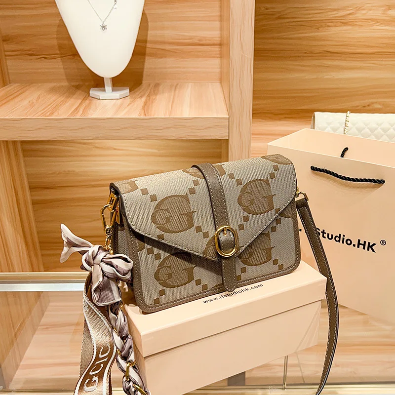 

Женская маленькая квадратная сумка из натуральной кожи, модная женская маленькая сумка через плечо с широким ремешком, 2023