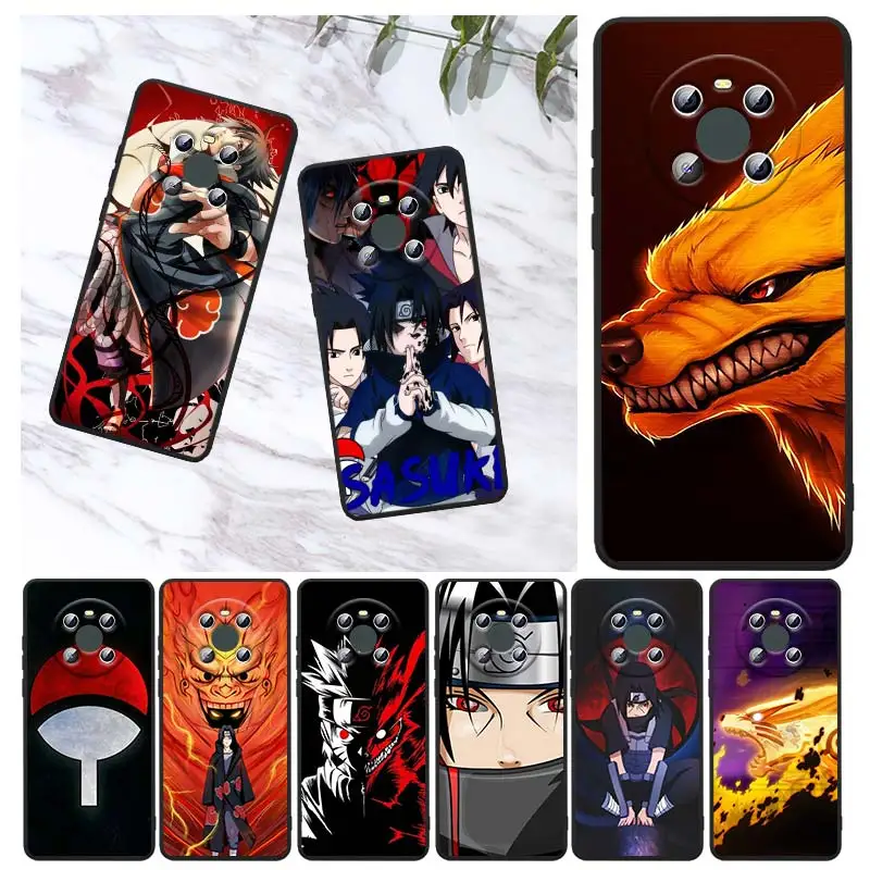

Dark Naruto Anime For Huawei Mate 40 30 20 X 5G RS Lite P Smart Pro Plus 2019 2020 2021 Z S Black Soft Phone Case Capa