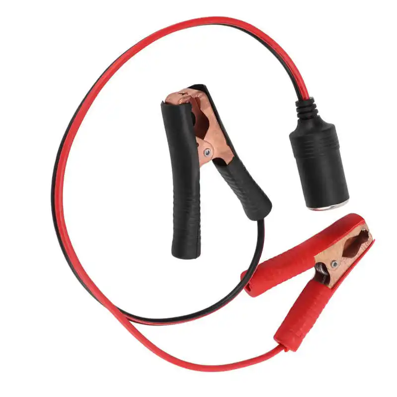 

Cigarette Lighter Battery Adapter Cigarette Lighter Charge Extension Cord Female Socket To Clamp for Autos