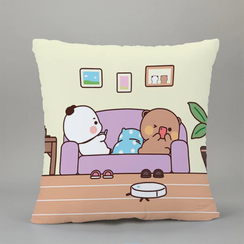 

Bubu and Dudu Pillowcase for the Living Room Cushion Cover Body Pillow Covers for Bed Pillows 45x45 Cushions Covers Short Plush