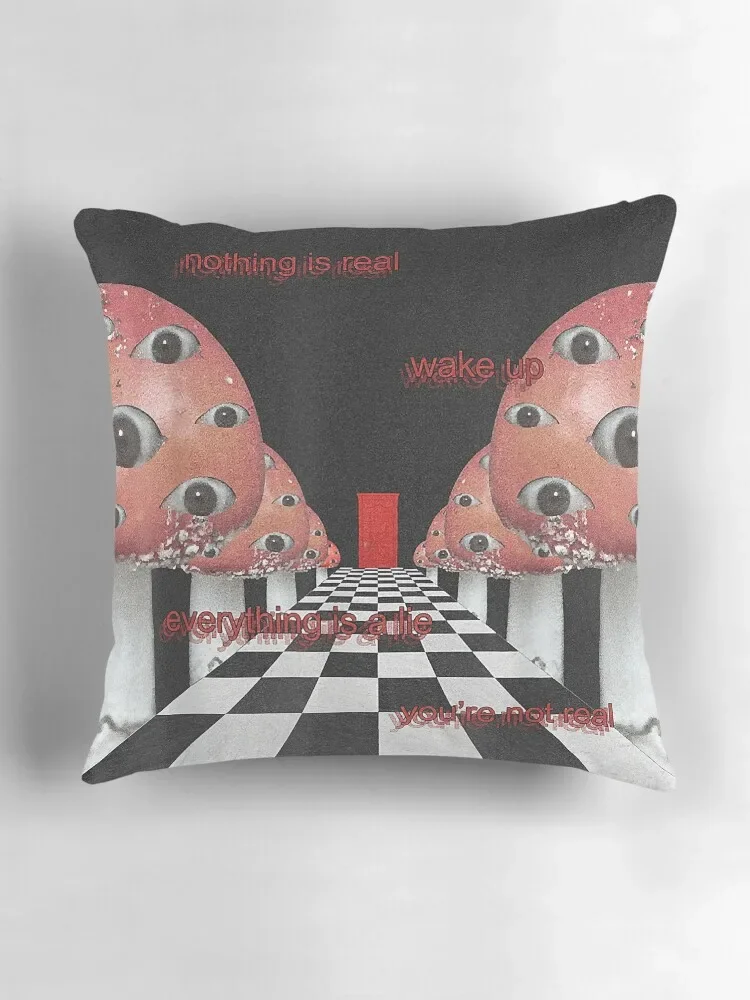 Weirdcore эстетические грибные глаза Strangecore Traumacore декоративная подушка наволочка